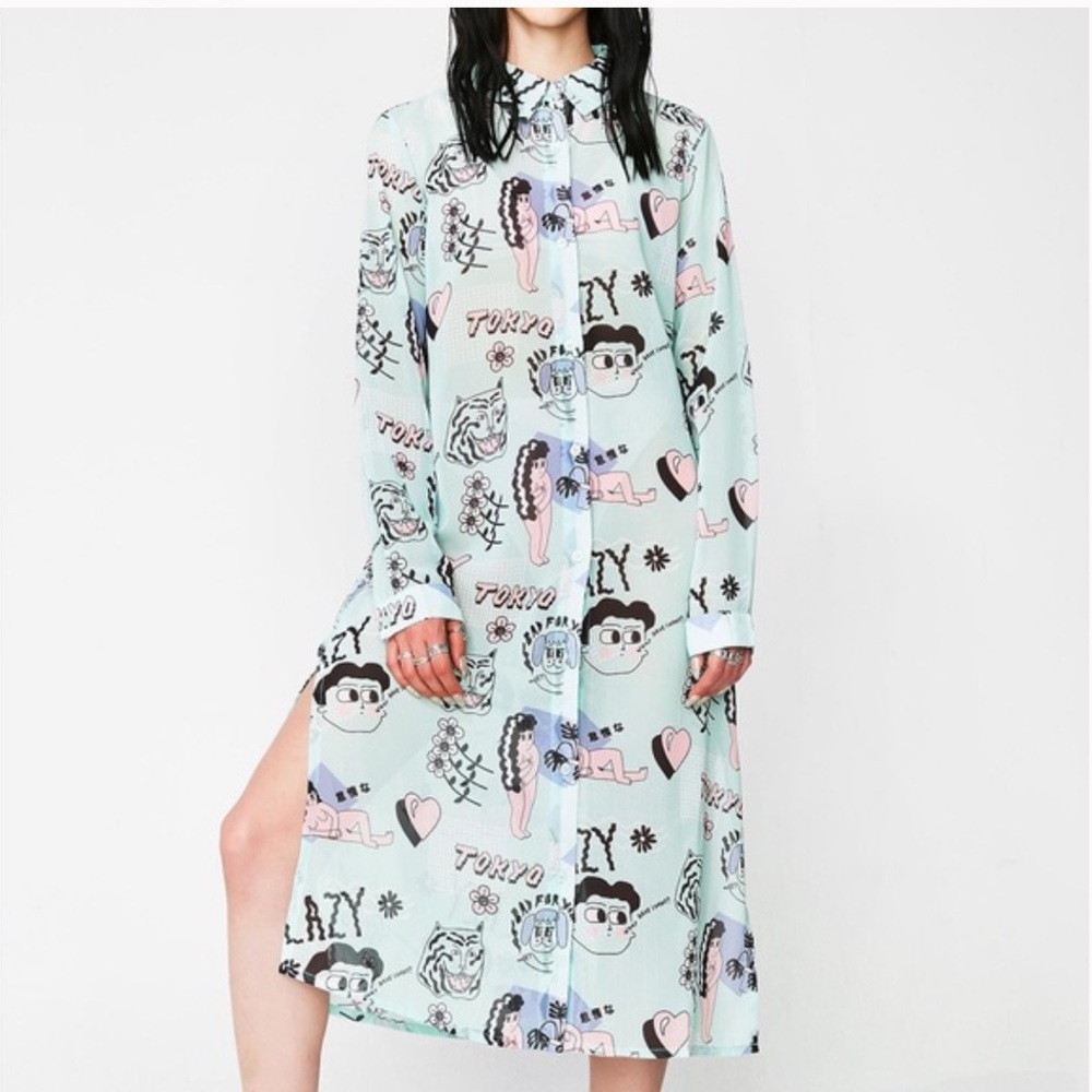 Lazy Oaf Go Go Tokyo Shirt Dress